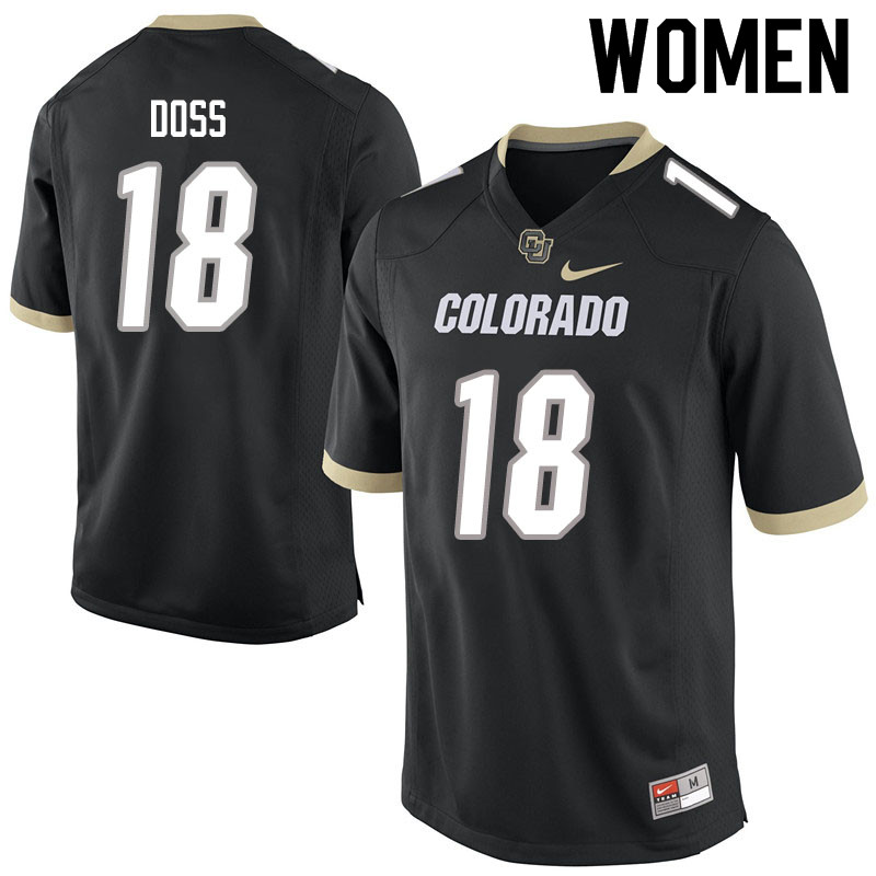 Women #18 Jeremiah Doss Colorado Buffaloes College Football Jerseys Sale-Black